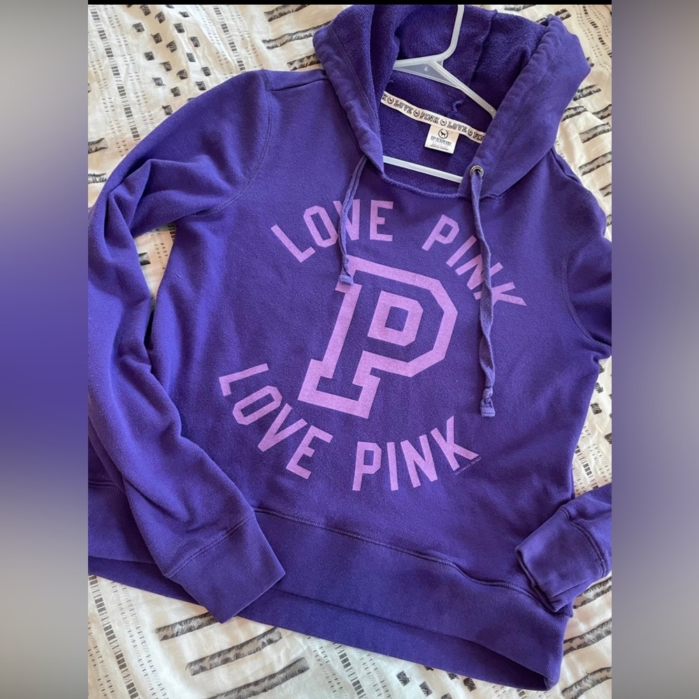 Super cute vs pink hoodie hooded sweatshirt xs